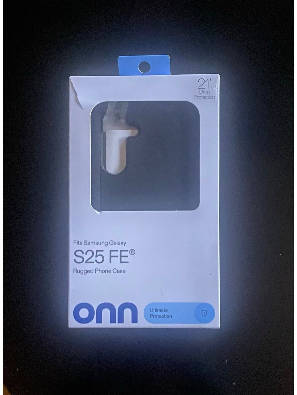 Onn Rugged Phone Case for Samsung Galaxy S25 FE Black